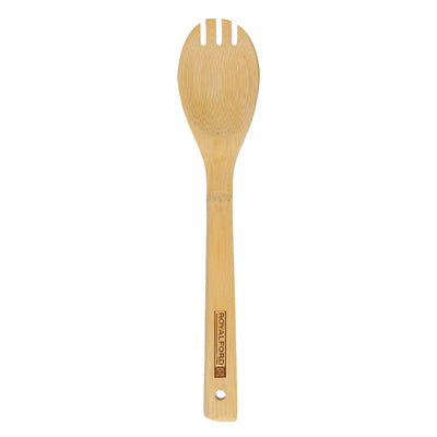 Royalford RF8687 Bamboo Kitchen Tools Set 4 Pcs | Carbonized Wooden Utensils for Cooking | Non-Stick Safe | Eco-Friendly Kitchen Tools| Perfect  for Daily Home Use
