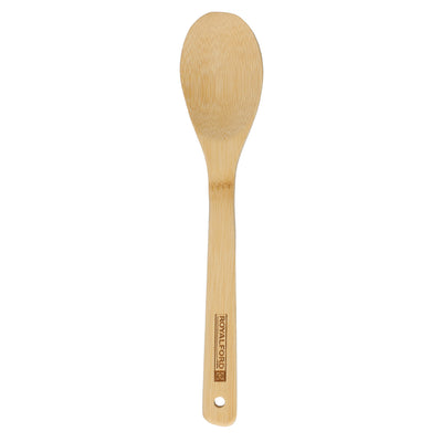 Royalford RF8687 Bamboo Kitchen Tools Set 4 Pcs | Carbonized Wooden Utensils for Cooking | Non-Stick Safe | Eco-Friendly Kitchen Tools| Perfect  for Daily Home Use