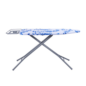 Royalford RF8735 Ironing Board with Height Adjustment | Foldable Steam Iron Board | Cotton Cover| 7mm Foam Padding| Stable Legs & Easy Storage for Home Laundry Use