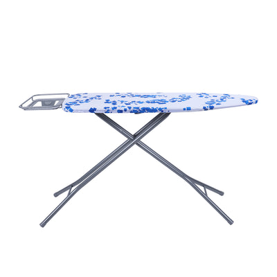 Royalford RF8735 Ironing Board with Height Adjustment | Foldable Steam Iron Board | Cotton Cover| 7mm Foam Padding| Stable Legs & Easy Storage for Home Laundry Use