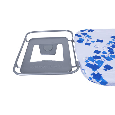 Royalford RF8735 Ironing Board with Height Adjustment | Foldable Steam Iron Board | Cotton Cover| 7mm Foam Padding| Stable Legs & Easy Storage for Home Laundry Use