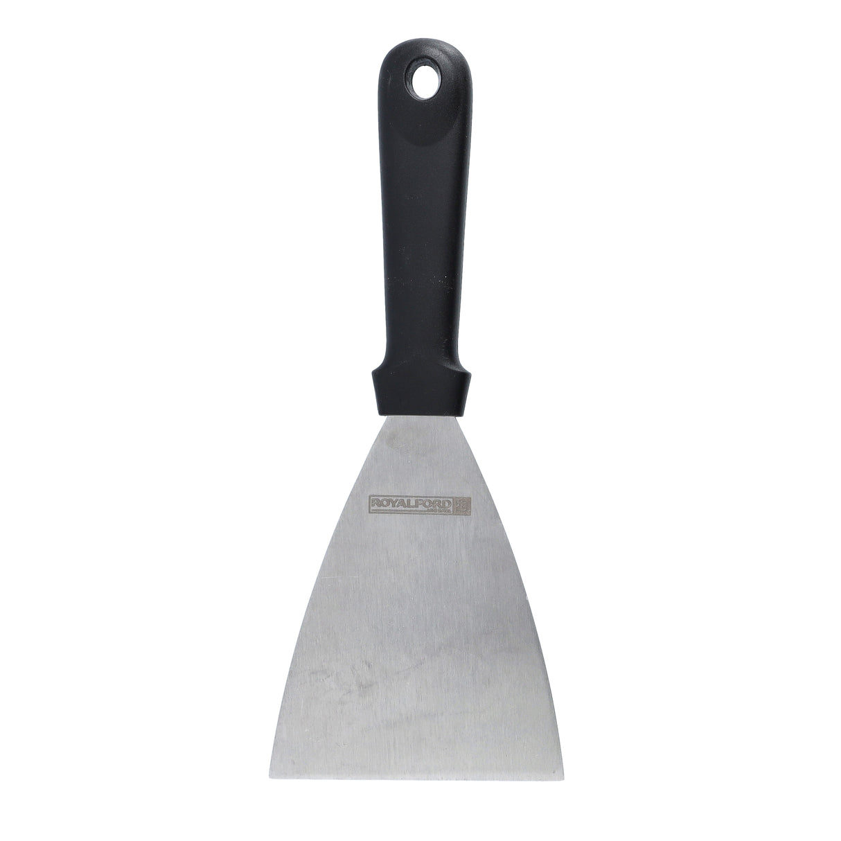 Royalford RF8740 Stainless Steel Kitchen Scraper | Ergonomic Handle Heavy Duty Food & Surface Scraper for Cookware Cleaning | Dough Handling & Daily Kitchen Use