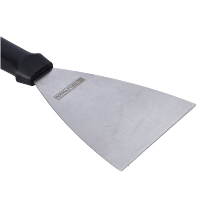 Royalford RF8740 Stainless Steel Kitchen Scraper | Ergonomic Handle Heavy Duty Food & Surface Scraper for Cookware Cleaning | Dough Handling & Daily Kitchen Use