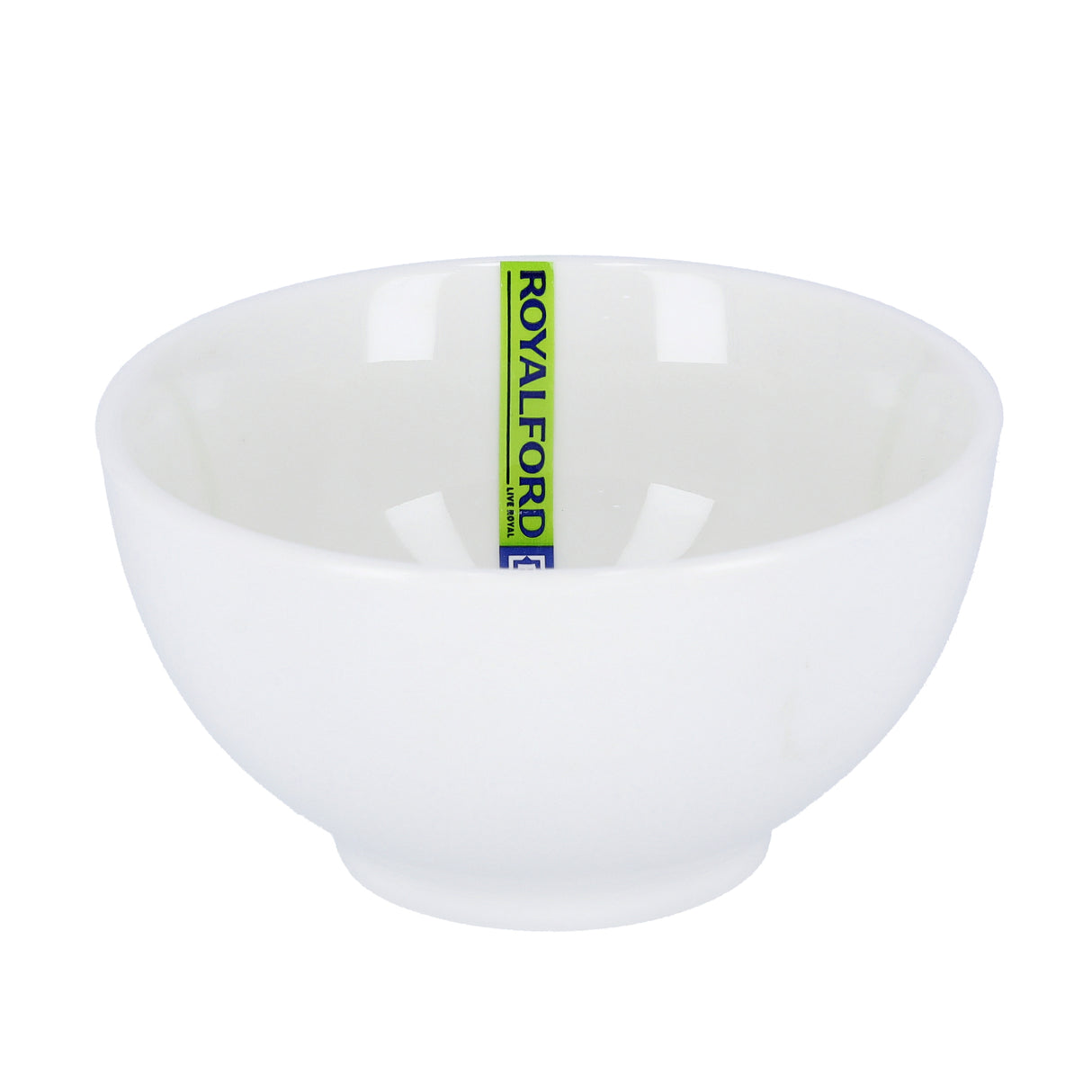 Royalford RF8765 4 Inch Porcelain Bowl | Classic White Small Serving Bowl for Snacks, Dips, Desserts, Sauces, Condiments & Daily Dining Use at Home or Restaurants