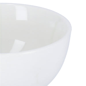Royalford RF8765 4 Inch Porcelain Bowl | Classic White Small Serving Bowl for Snacks, Dips, Desserts, Sauces, Condiments & Daily Dining Use at Home or Restaurants