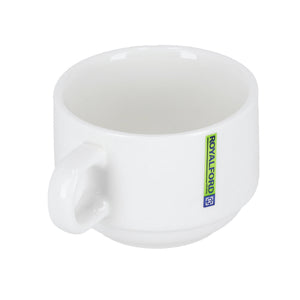 Royalford RF8769 Porcelain Coffee Cup |150ml Elegant White Tea and Coffee Cup | Durable Glazed Finish |  Perfect for Home Hotel, Café, Restaurant and Office  Use