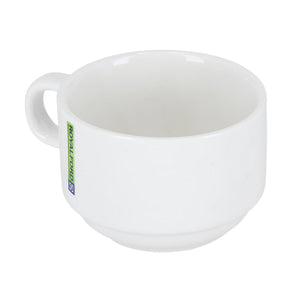 Royalford RF8769 Porcelain Coffee Cup |150ml Elegant White Tea and Coffee Cup | Durable Glazed Finish |  Perfect for Home Hotel, Café, Restaurant and Office  Use