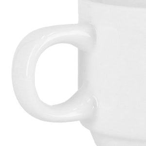 Royalford RF8769 Porcelain Coffee Cup |150ml Elegant White Tea and Coffee Cup | Durable Glazed Finish |  Perfect for Home Hotel, Café, Restaurant and Office  Use