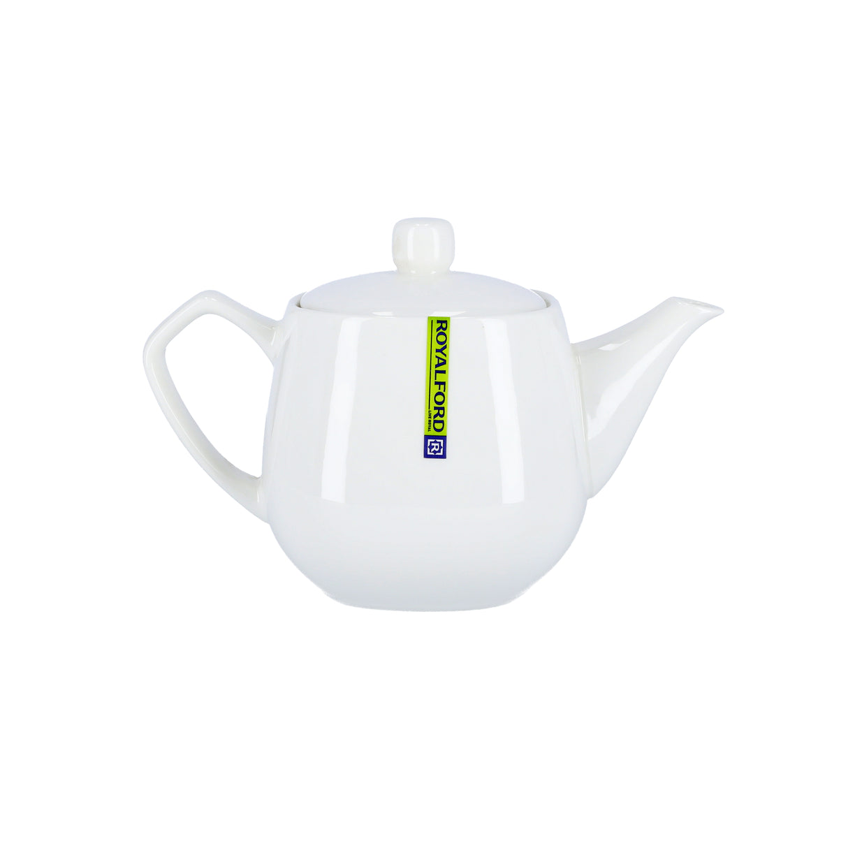 Royalford RF8775 Porcelain Tea Pot | 830ml Elegant White Tea Server with Lid for Home & Hotel Use | Premium Glazed Finish | Comfortable Handle | Drip Free Spout Design