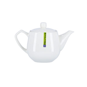 Royalford RF8775 Porcelain Tea Pot | 830ml Elegant White Tea Server with Lid for Home & Hotel Use | Premium Glazed Finish | Comfortable Handle | Drip Free Spout Design