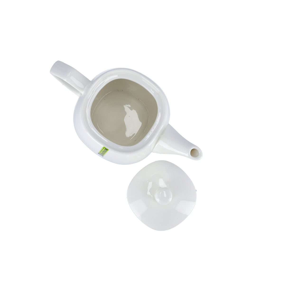 Royalford RF8775 Porcelain Tea Pot | 830ml Elegant White Tea Server with Lid for Home & Hotel Use | Premium Glazed Finish | Comfortable Handle | Drip Free Spout Design