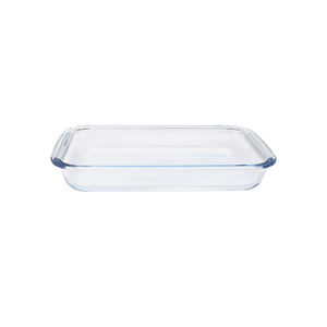 Royalford RF8802 Borosilicate Glass Baking Tray Set | 3PCS Rectangular Bakeware | Oven Safe | Durable Microwave, Freezer and  Dishwasher Safe Cooking Serving Trays