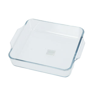 Royalford RF8807 1.5L Borosilicate Glass Baking Tray | Square Oven Safe Baking Dish for Casserole, Lasagna | Microwave, Freezer & Dishwasher Safe and Durable Design