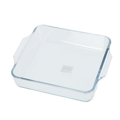 Royalford RF8807 1.5L Borosilicate Glass Baking Tray | Square Oven Safe Baking Dish for Casserole, Lasagna | Microwave, Freezer & Dishwasher Safe and Durable Design