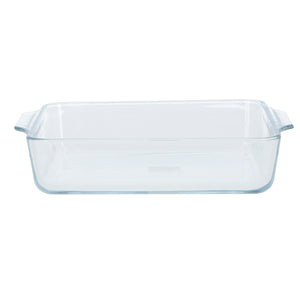 Royalford RF8807 1.5L Borosilicate Glass Baking Tray | Square Oven Safe Baking Dish for Casserole, Lasagna | Microwave, Freezer & Dishwasher Safe and Durable Design