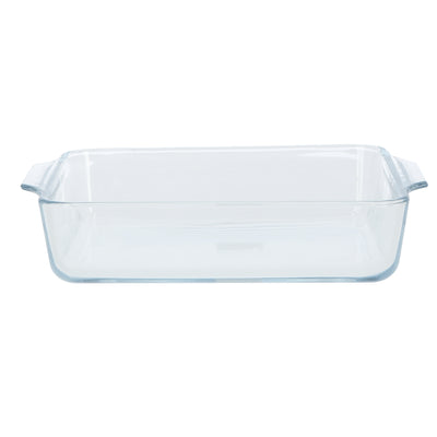 Royalford RF8807 1.5L Borosilicate Glass Baking Tray | Square Oven Safe Baking Dish for Casserole, Lasagna | Microwave, Freezer & Dishwasher Safe and Durable Design
