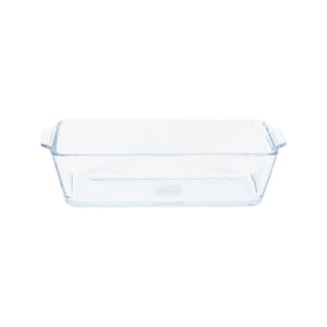Royalford RF8808 800ml Borosilicate Glass Loaf Dish | Rectangular Oven Safe Baking Dish for Bread, Cake, Meatloaf | Microwave, Freezer, Dishwasher Safe & Home Baking Use