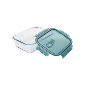 Royalford RF8813 Airtight Borosilicate Glass Food Container | Heat Resistant |  Microwave, Freezer & Dishwasher Safe| Leakproof Storage Box for  Fresh Food Storage