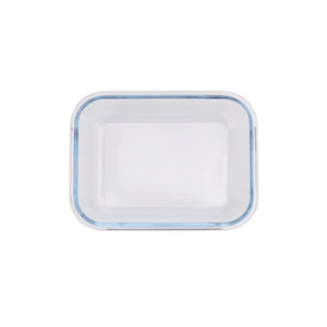 Royalford RF8813 Airtight Borosilicate Glass Food Container | Heat Resistant |  Microwave, Freezer & Dishwasher Safe| Leakproof Storage Box for  Fresh Food Storage