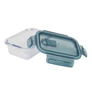 Royalford RF8814 Airtight Borosilicate Glass Container Set |  2PCS 600ml Oven Safe up to 400°C |  Microwave, Freezer & Dishwasher Safe |  Leakproof Eco Friendly Design