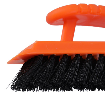 Royalford RF8828 One Click Series Cleaning Brush|  Multi-Purpose Scratch-Free Floor Cleaning Brush |  Grip Handle| Soft Durable Bristles Safe for Marble & Tiles Floors