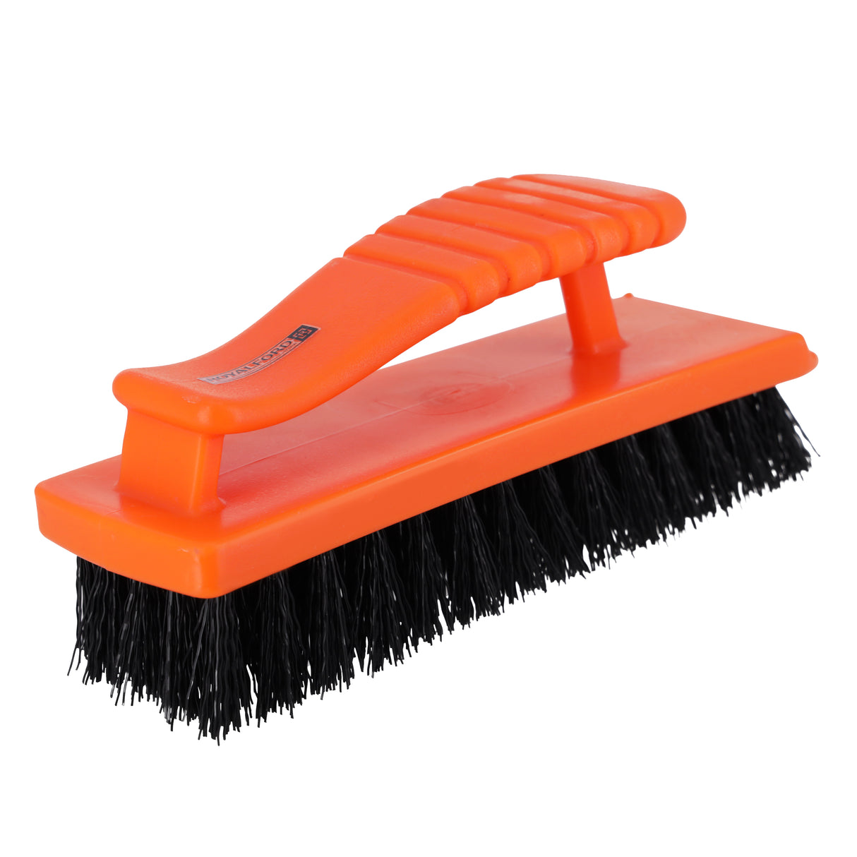 Royalford RF8828 One Click Series Cleaning Brush|  Multi-Purpose Scratch-Free Floor Cleaning Brush |  Grip Handle| Soft Durable Bristles Safe for Marble & Tiles Floors