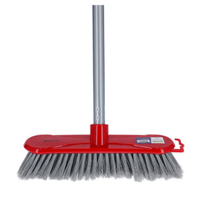 Royalford RF8831 One Click Series Floor Broom | Multi-Purpose Cleaning Broom for Home & Office Use | Strong Bristles | Long Handle |Suitable for Marble, Tiles Floor Types