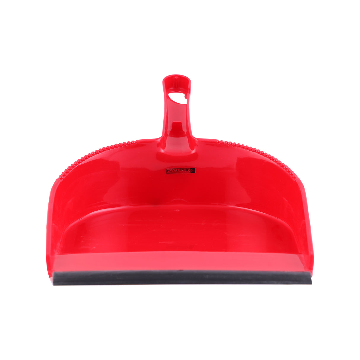 Royalford RF8838 Dust Pan | One Click Series Cleaning Dustpan with Rubber Tip and Comfortable Handle | Lightweight| Perfect for Easy Floor Cleaning at Home & Office Use