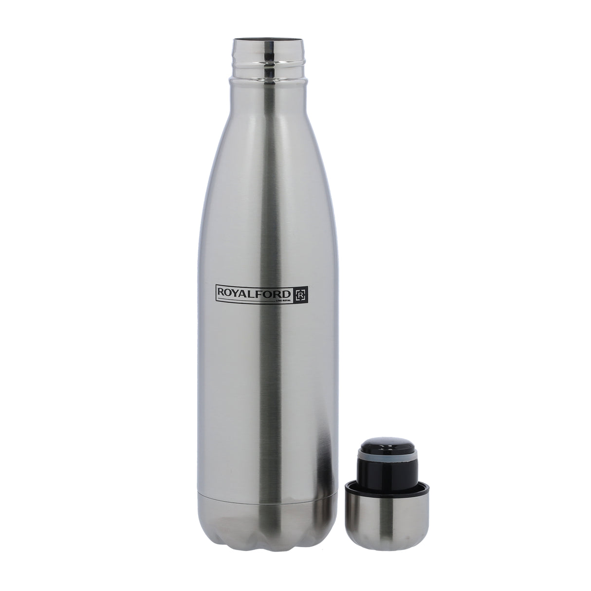 Royalford RF8899SL Stainless Steel Water Bottle 750ML|304 Food Grade Reusable Drinking Bottle for Home, Office, School  &  Daily Hydration Friendly |Leak Proof Design