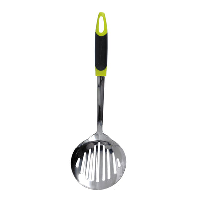 Royalford RF8913 Stainless Steel Skimmer | Ergonomic ABS Handle | Durable Design | Dishwasher Safe Slotted Spoon for Frying, Straining, Draining & Everyday Cooking Use