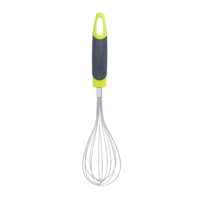 Royalford RF8918 Stainless Steel Whisk | Ergonomic ABS Handle| Durable Rust Resistant Wires | Non Slip Grip | Easy Manual Mixing & Beating Tool for Eggs, Batter Etc