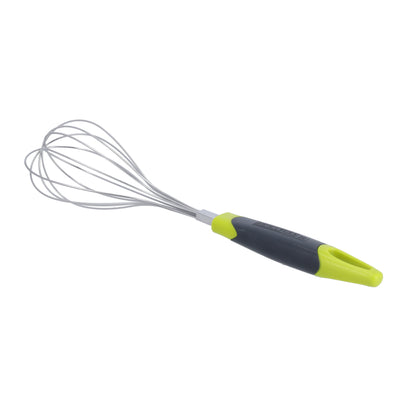 Royalford RF8918 Stainless Steel Whisk | Ergonomic ABS Handle| Durable Rust Resistant Wires | Non Slip Grip | Easy Manual Mixing & Beating Tool for Eggs, Batter Etc