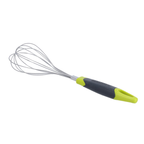 Royalford RF8918 Stainless Steel Whisk | Ergonomic ABS Handle| Durable Rust Resistant Wires | Non Slip Grip | Easy Manual Mixing & Beating Tool for Eggs, Batter Etc