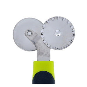 Royalford RF8920 Stainless Steel Pastry Wheeler | Ergonomic ABS Handle | Durable Sharp Cutting Wheel | Dishwasher Safe Design | Easy Dough & Pastry Cutting Tool
