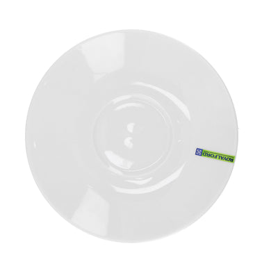 Royalford RF9258 Magnesia Cup & Saucer |  2PCS Porcelain Tea Coffee Set |  Smooth Glossy Finish |  Non Toxic Food Safe |  Durable Design for Home, Office &  Café Use