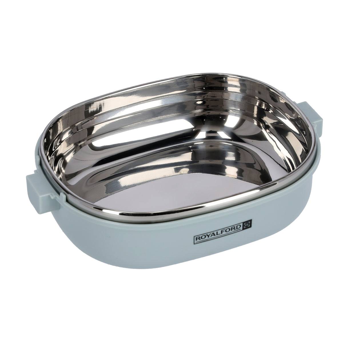 Royalford RF9268 Single Layer Lunch Box 900ml | Vacuum Insulated Stainless Steel Container | Leak Proof Easy Lock System | Perfect for Office, School, Travel & Daily Use