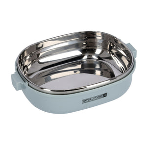 Royalford RF9268 Single Layer Lunch Box 900ml | Vacuum Insulated Stainless Steel Container | Leak Proof Easy Lock System | Perfect for Office, School, Travel & Daily Use
