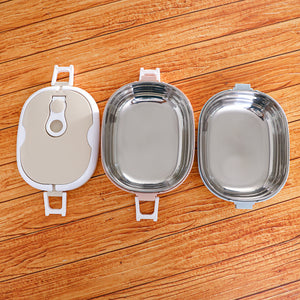 Royalford RF9269 Two-Layer Rectangular Lunch Box 1800ML| Stainless Steel Inner| Leak-Proof Easy Lock System| Vacuum Sealing & Portable Handle for Office, School & Travel