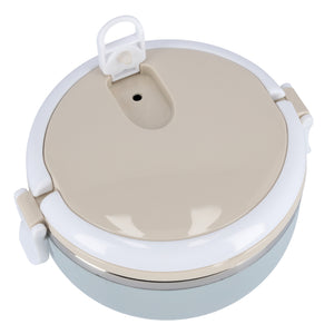 Royalford RF9293 Single Layer Lunch Box | 700ml Vacuum Insulated Stainless Steel Container |Leak Proof Easy Lock System | Portable Handle for Office, School & Travel Use