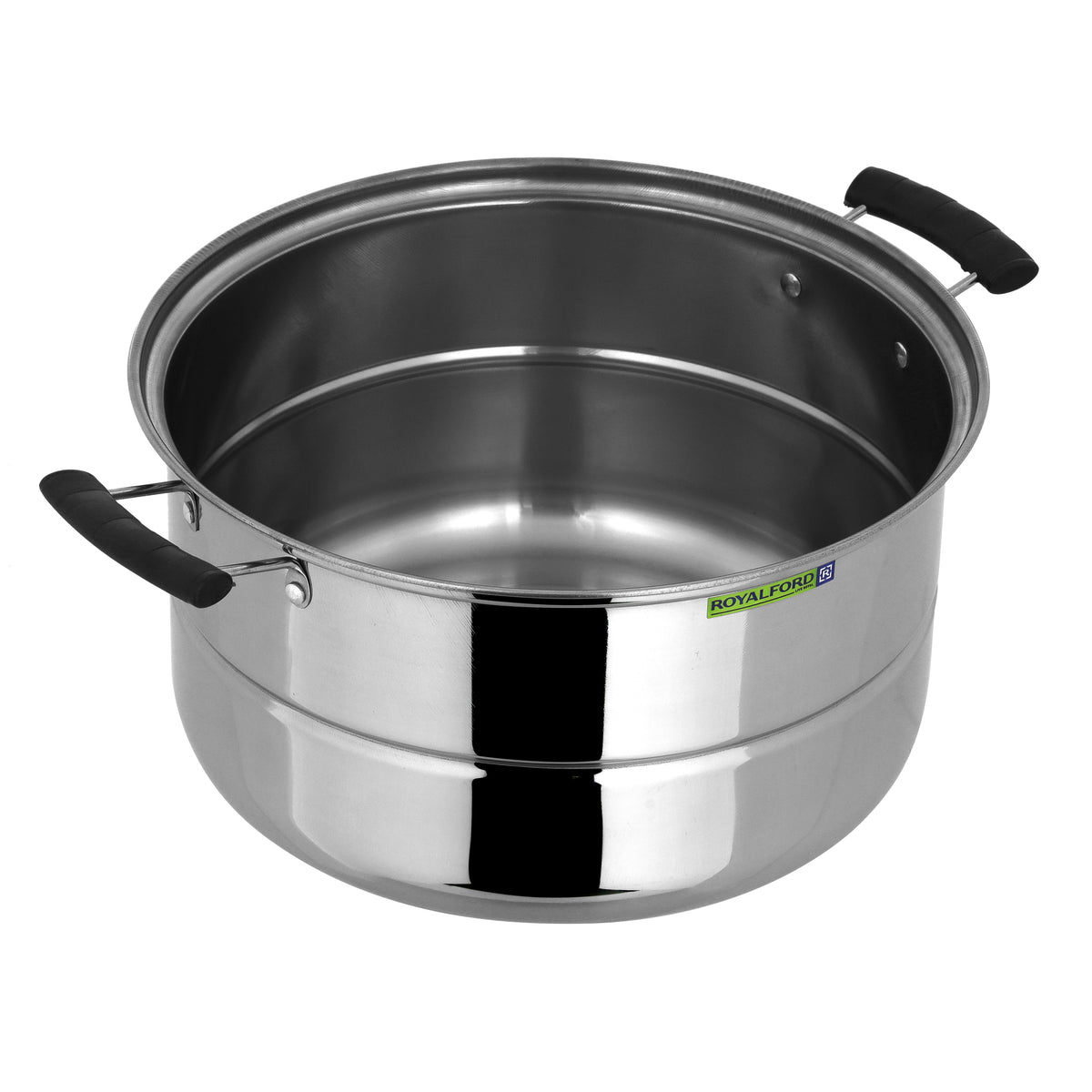 Royalford RF9351 3-Layer Stainless Steel Steamer Pot 9L | Multi-Purpose 30CM Induction-Compatible Cooking Steamer for Efficient| Nutritious Meal Preparation at Home