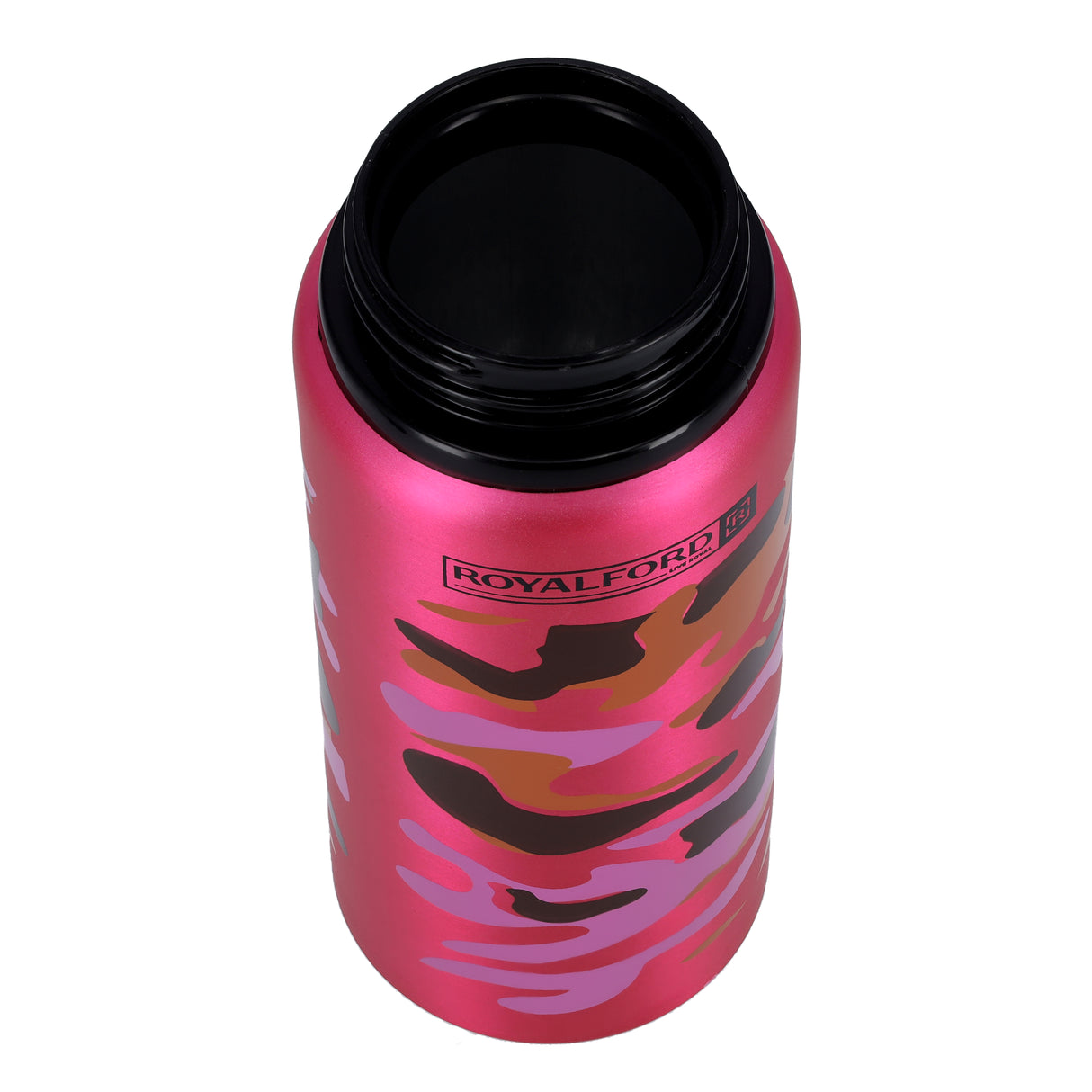 Royalford RF9361PN Sport Bottle 600ml | Stainless Steel Hot & Cold Insulated Water Bottle | Leak Resistant Lid | Portable Design |  Perfect for Gym, Travel & Office