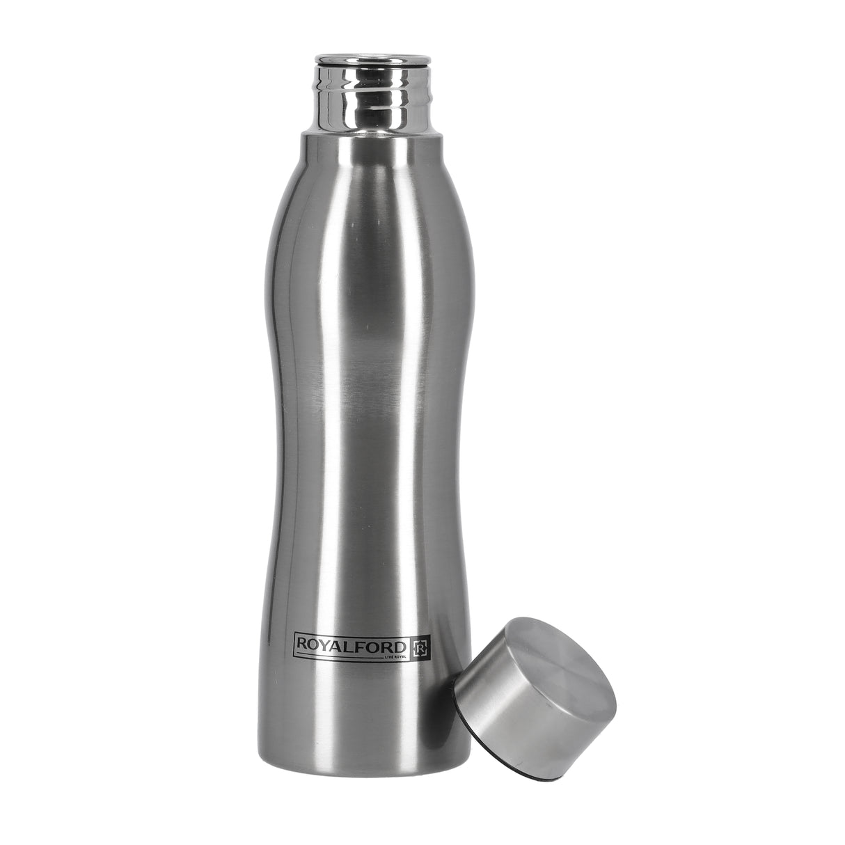 Royalford RF9362WH Stainless Steel Sport Bottle | 750ml | Leak Resistant Reusable Water Bottle for Gym, Office, Travel  & Outdoor Use with Durable Sleek Design
