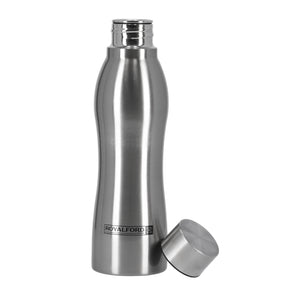 Royalford RF9362WH Stainless Steel Sport Bottle | 750ml | Leak Resistant Reusable Water Bottle for Gym, Office, Travel  & Outdoor Use with Durable Sleek Design