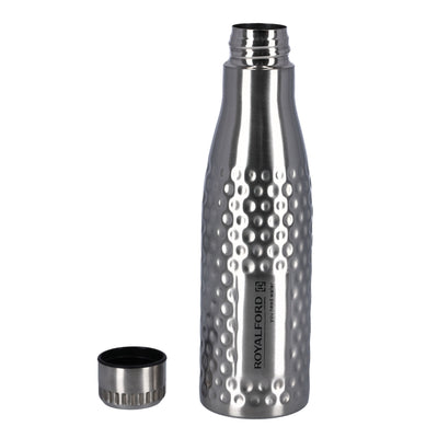 Royalford RF9363 Stainless Steel Sport Bottle 750ml | Durable Leak Resistant Water Bottle | Elegant Design for Gym, Office, Travel, Outdoor Sports & Daily Hydration Use