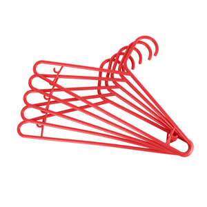 Royalford RF9435 Plastic Cloth Hanger Set of 5| Durable High Quality Clothes Hangers | Strong Hook | Smooth Finish | Perfect for Home Wardrobe  Organization Storage