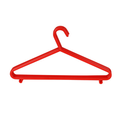 Royalford RF9436 Plastic Cloth Hanger Set of 5 | High Quality Durable Clothes Hangers | Strong Hook Smooth Finish | Perfect for Wardrobe Home Organization Storage