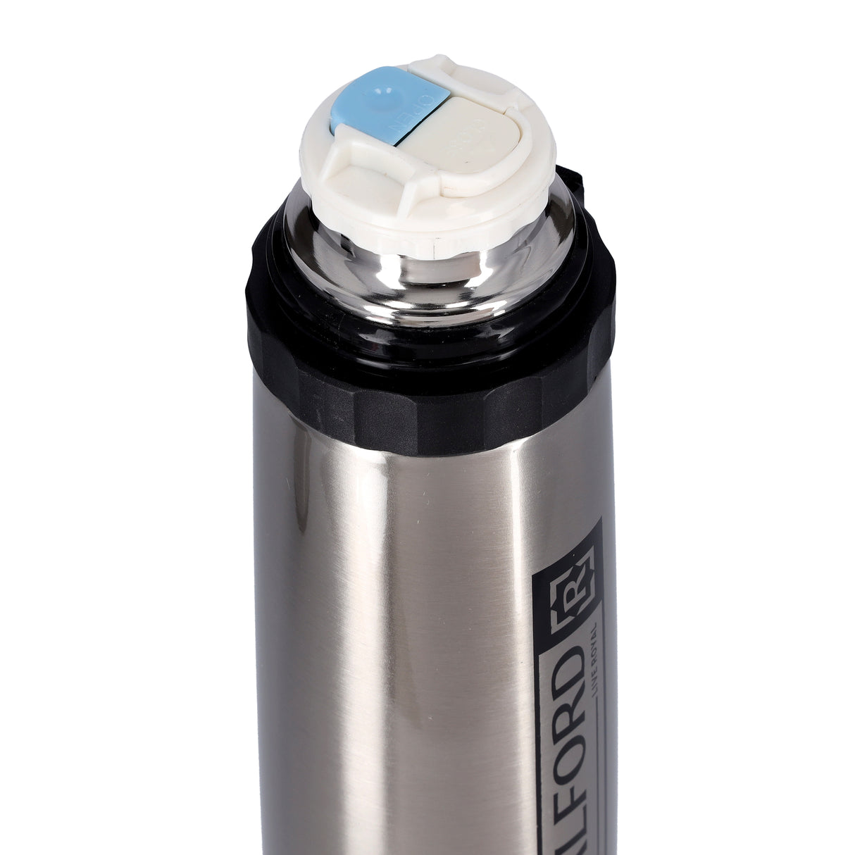 Royalford RF9459 Vacuum Bottle 600ml | Stainless Steel Double Wall Insulated Hot & Cold Water Bottle | Leak Resistant Lid for Office, Travel , Gym &  Outdoor Use