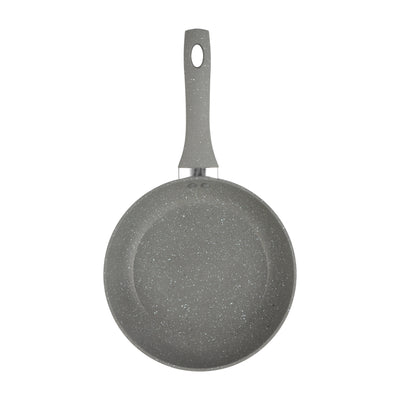 Royalford RF9463 Smart Frypan 24cm |  Forged Aluminium Marble Coated Induction Compatible Frying Pan |  Soft Touch Heat Resistant Handle | Perfect for Healthy Cooking