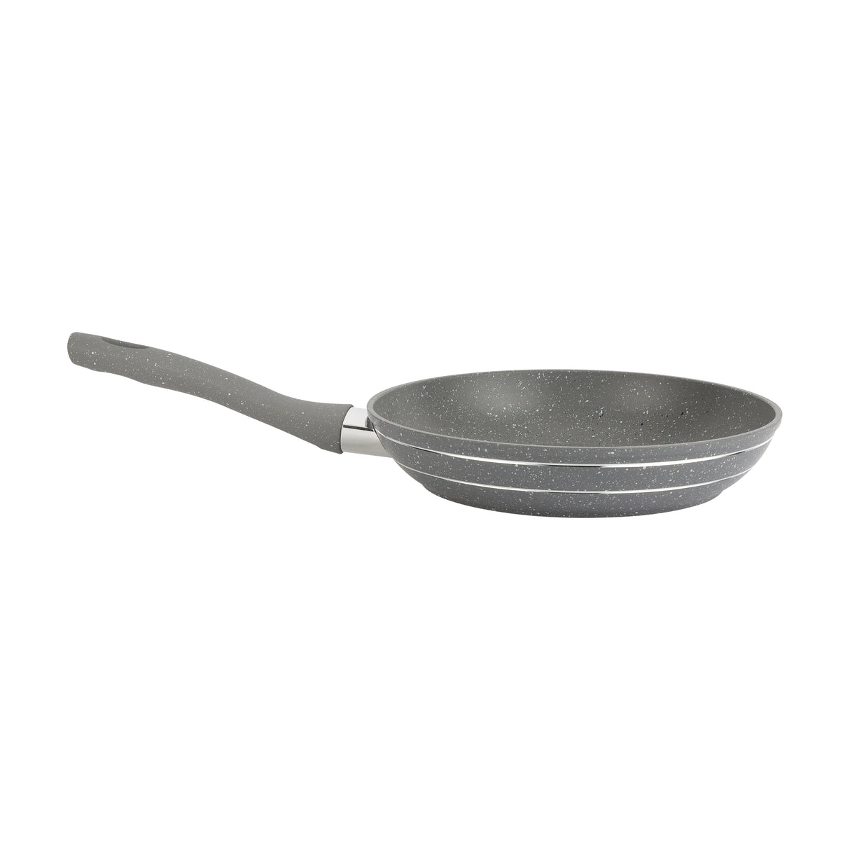 Royalford RF9463 Smart Frypan 24cm |  Forged Aluminium Marble Coated Induction Compatible Frying Pan |  Soft Touch Heat Resistant Handle | Perfect for Healthy Cooking