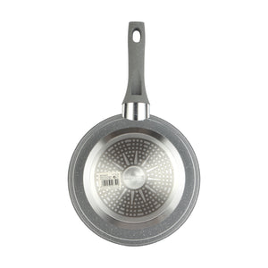 Royalford RF9463 Smart Frypan 24cm |  Forged Aluminium Marble Coated Induction Compatible Frying Pan |  Soft Touch Heat Resistant Handle | Perfect for Healthy Cooking